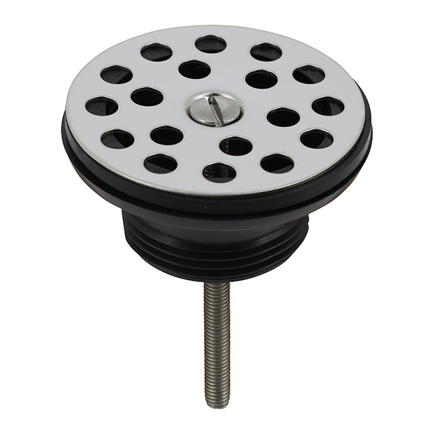 Wastafelplug met inox rooster, type L262R