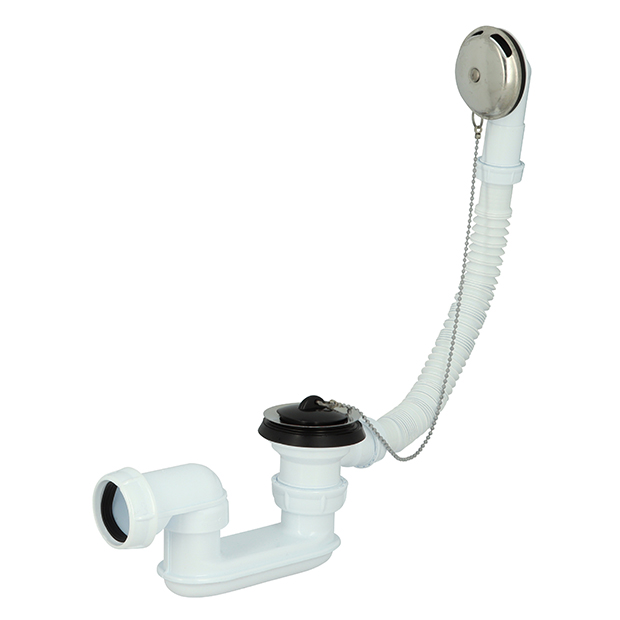 Badsifon met stop en ketting, type B202