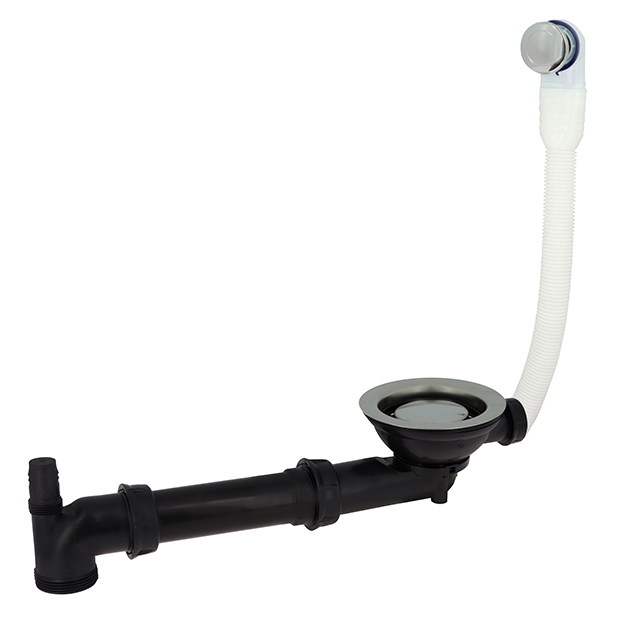 Gootsteenplug met inox plug en groentekorf, type 518R