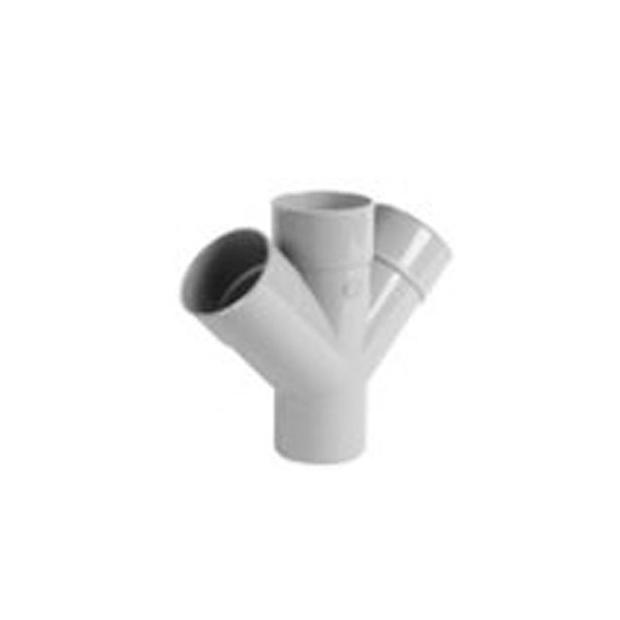 Dubbel T-stuk 45&deg;