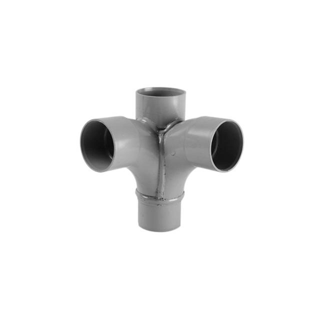 Dubbel hoek stroming T-stuk 87,5&deg;