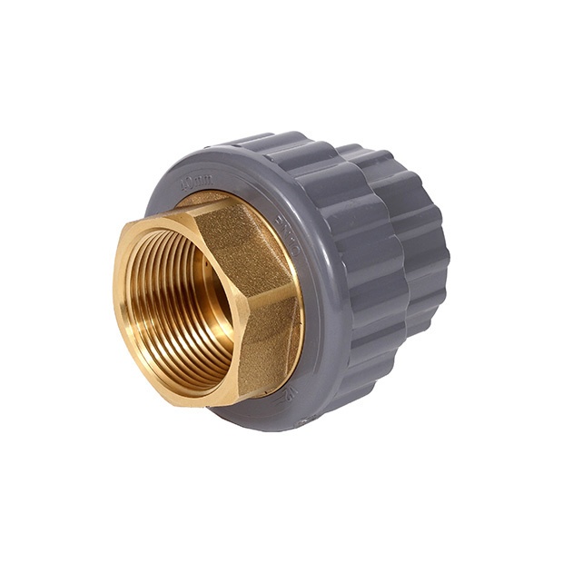 Koppeling 3-delig met messing binnendraad en polyamide wartel