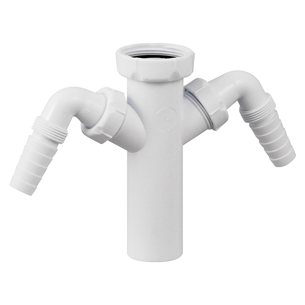 Inlaat met 2 afsluitbare (vaat)wasmachine-aansluitingen, type A-50