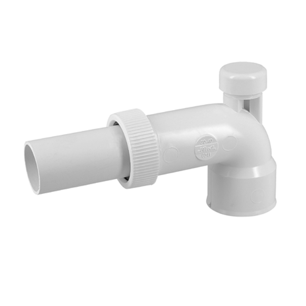 Regelbare afvoer met ontluchter