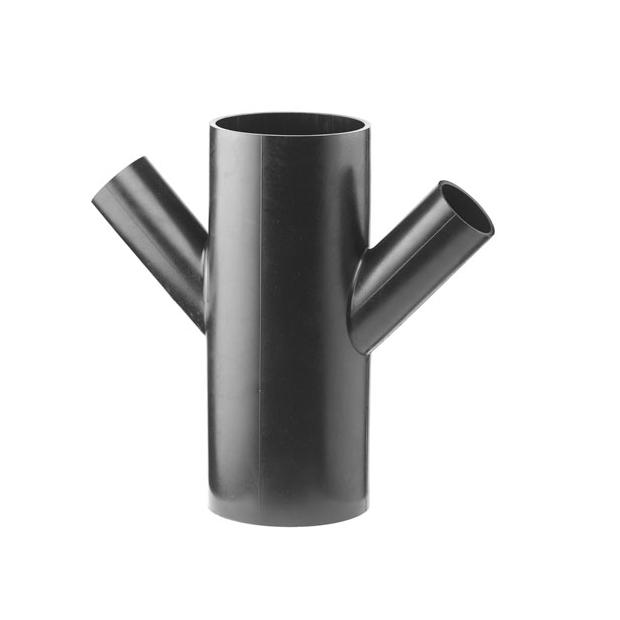 Dubbel T-stuk 45&deg;