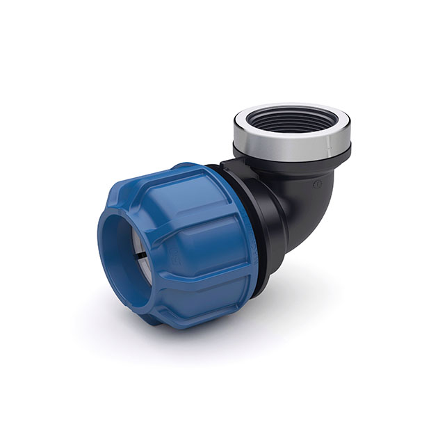 Overgangsknie 90&deg; PP binnendraad