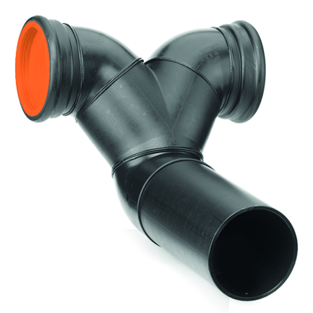 Dubbele wandclosetbocht 90&deg; (horizontaal)