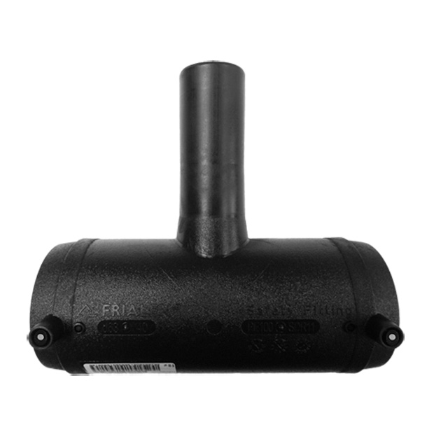 Elektrolas T-stuk gereduceerd met extra lange spie-einden