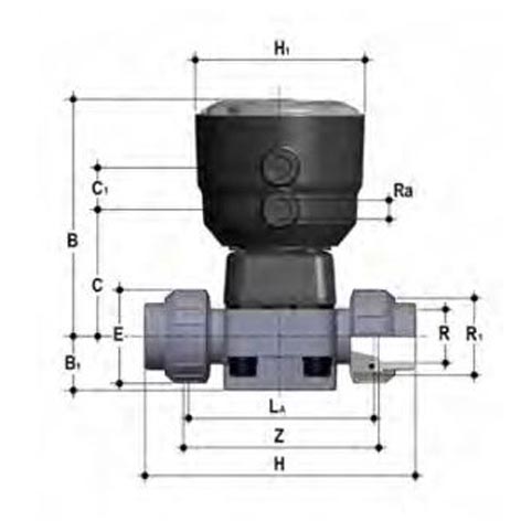 Membraanafsluiter pneumatisch - DKBUIV/CP-NC
