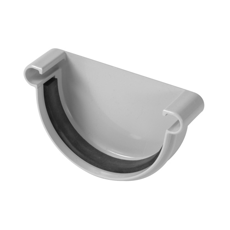 Einddeksel voor goot met rubber inlage LG25