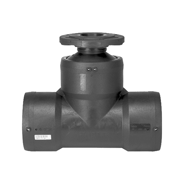 Elektrolas T-stuk 90&deg; met voorlasflens DN80