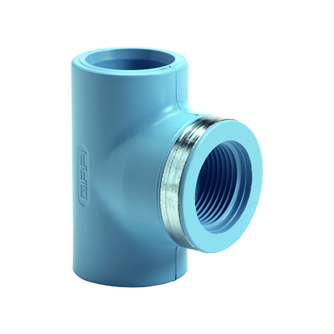 T-stuk 90&deg; met metalen verstevigingsring