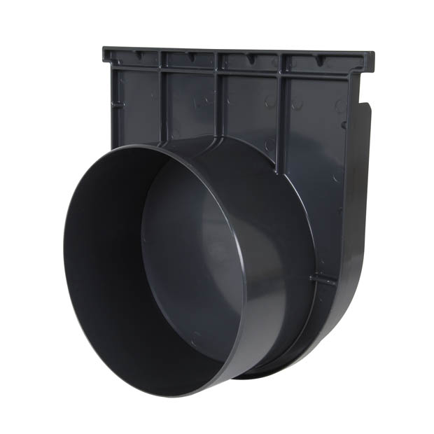 Eindstuk/uitlaatstuk 300 voor horizontale aansluiting