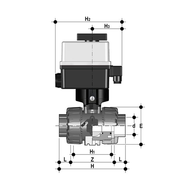 2-weg kogelkraan elektrisch - VKDIM/CE