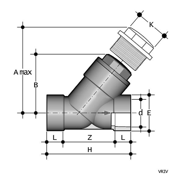 Terugslagklep EPDM - VRIV