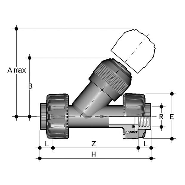 Terugslagklep EPDM - VRUFV