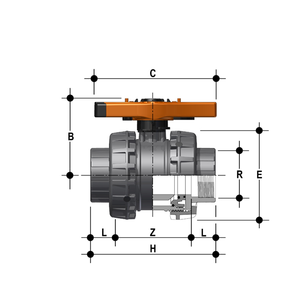 2-weg kogelkraan - VXEBEV